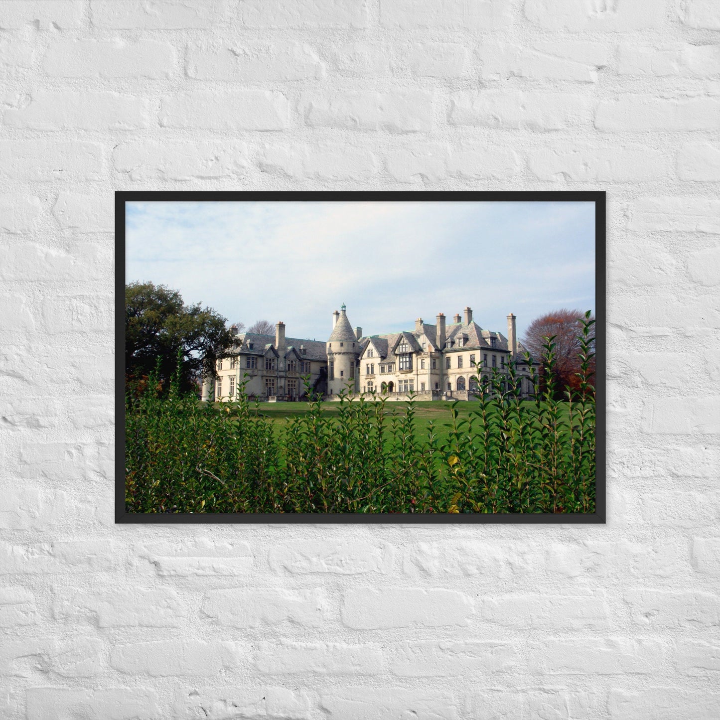 Beautiful Seaview Terrace - Framed Photo Poster