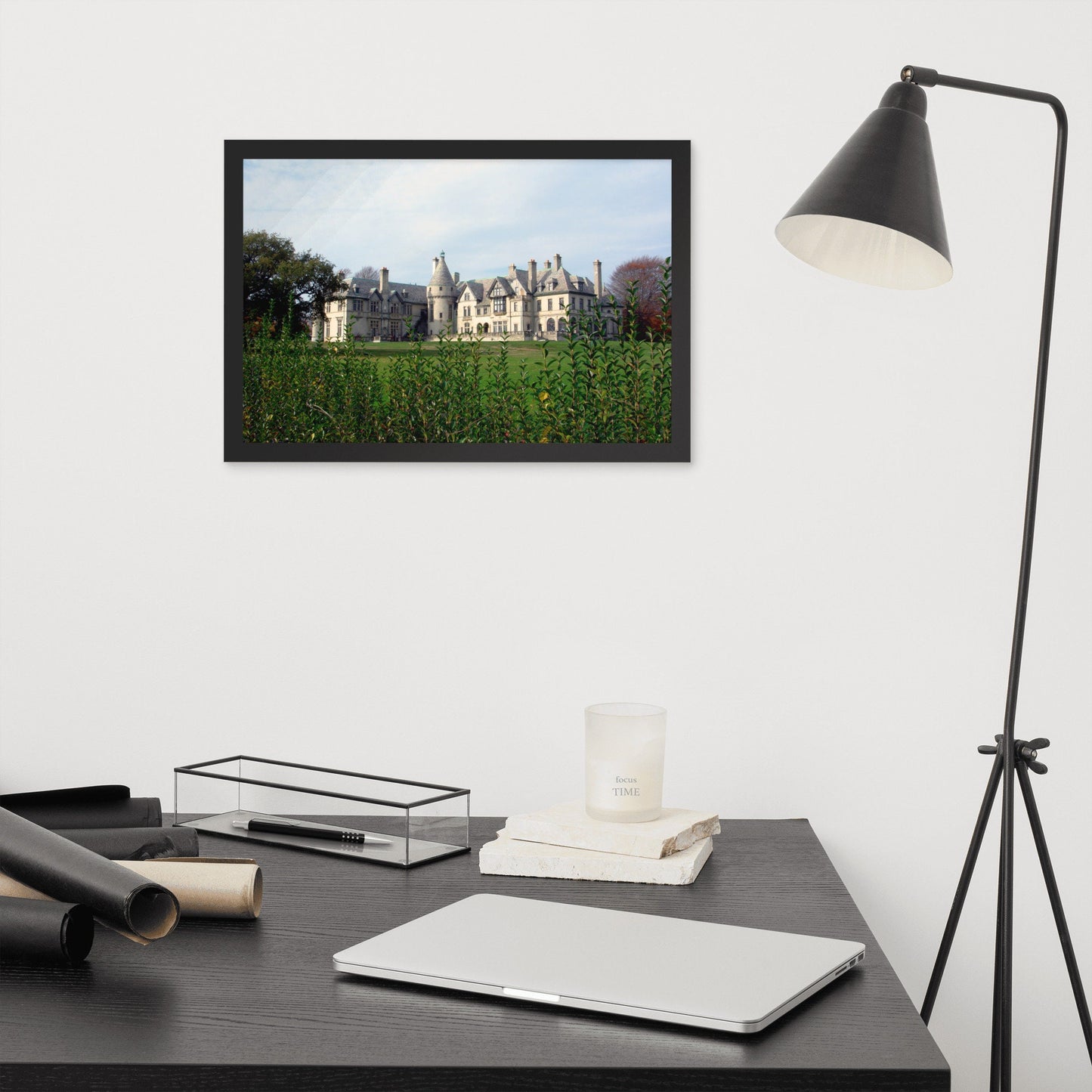 Beautiful Seaview Terrace - Framed Photo Poster