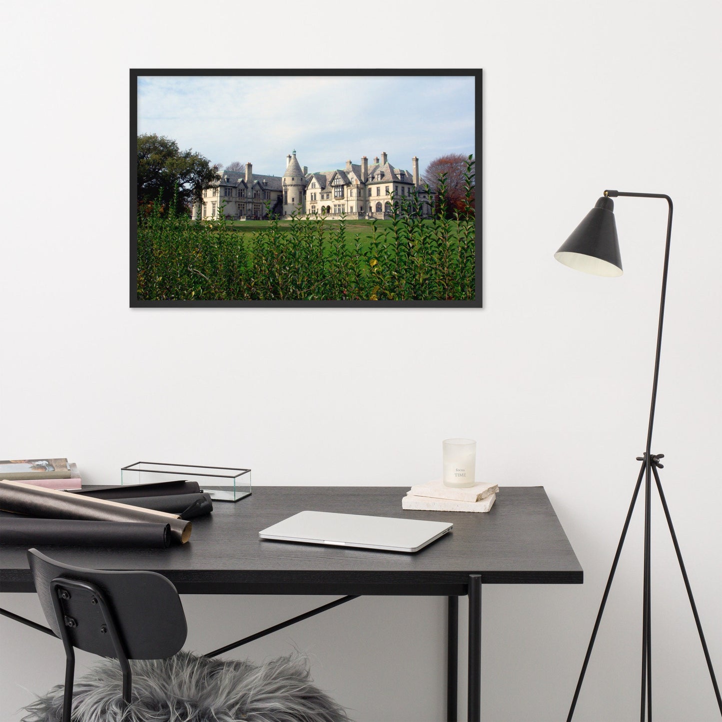 Beautiful Seaview Terrace - Framed Photo Poster