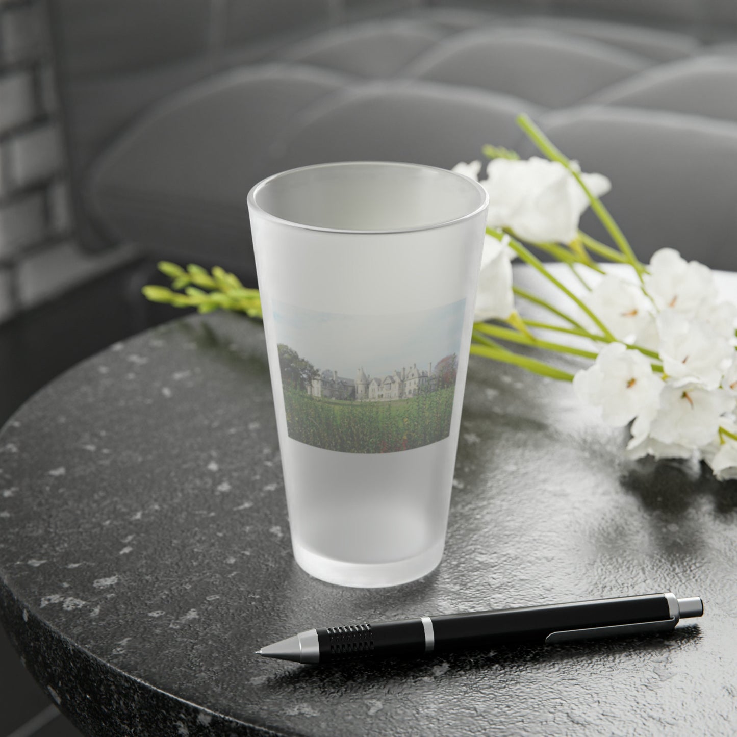 Seaview Terrace - Frosted Pint Glass, 16oz