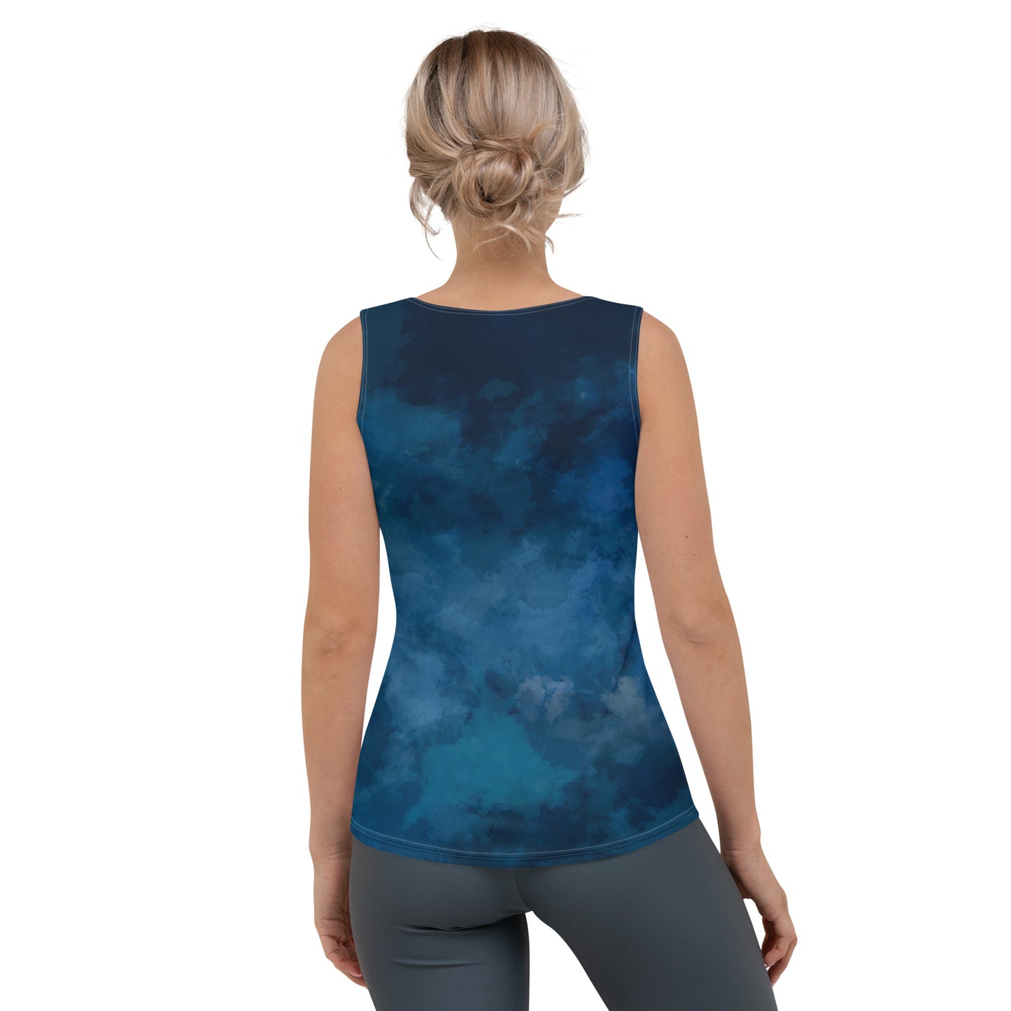 Indigo Tie-Dye Tank Top