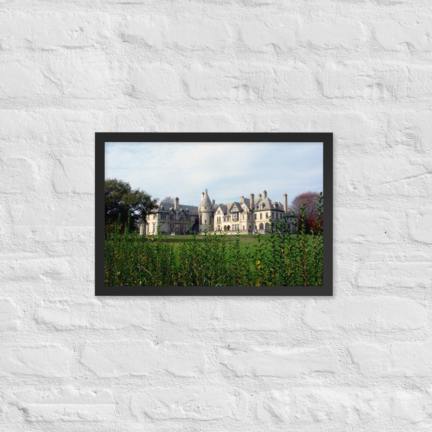 Beautiful Seaview Terrace - Framed Photo Poster