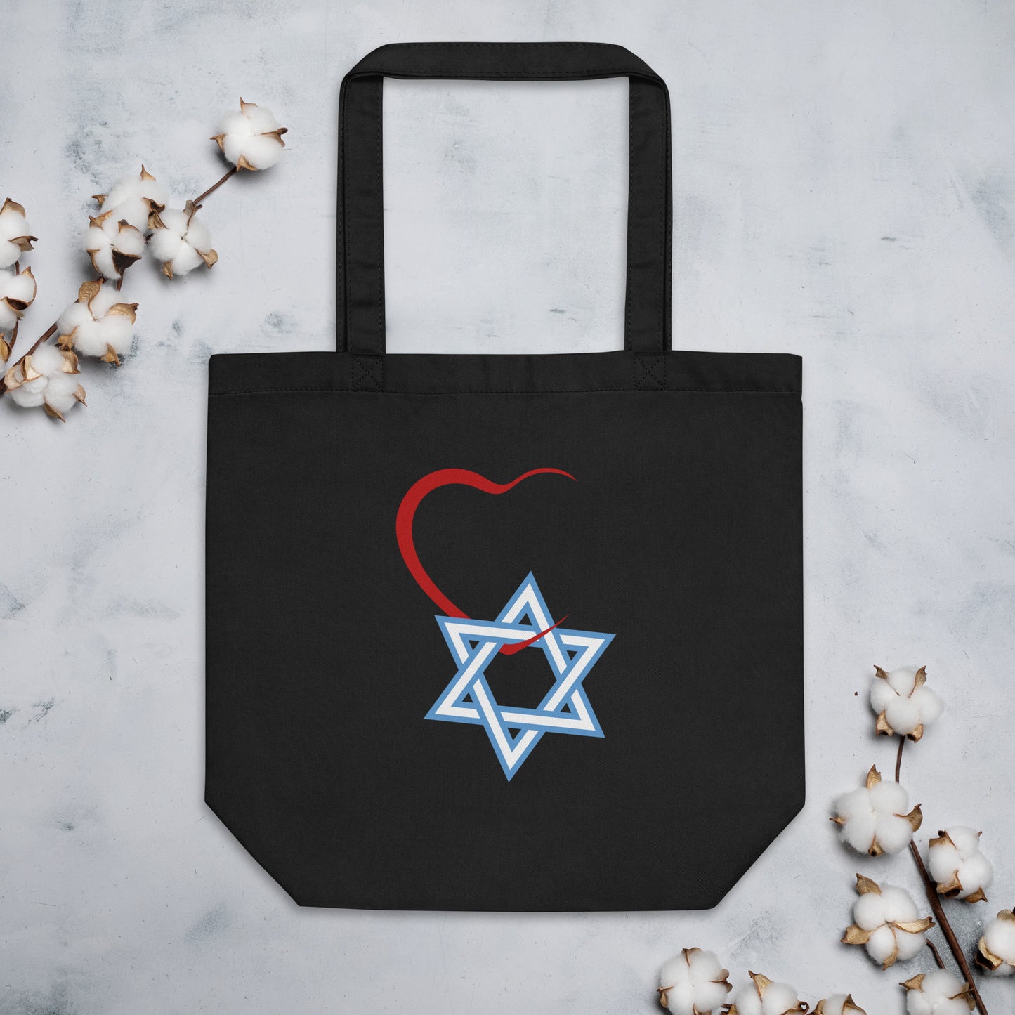 MY HEARTS WITH ISRAEL - Organic Cotton Tote