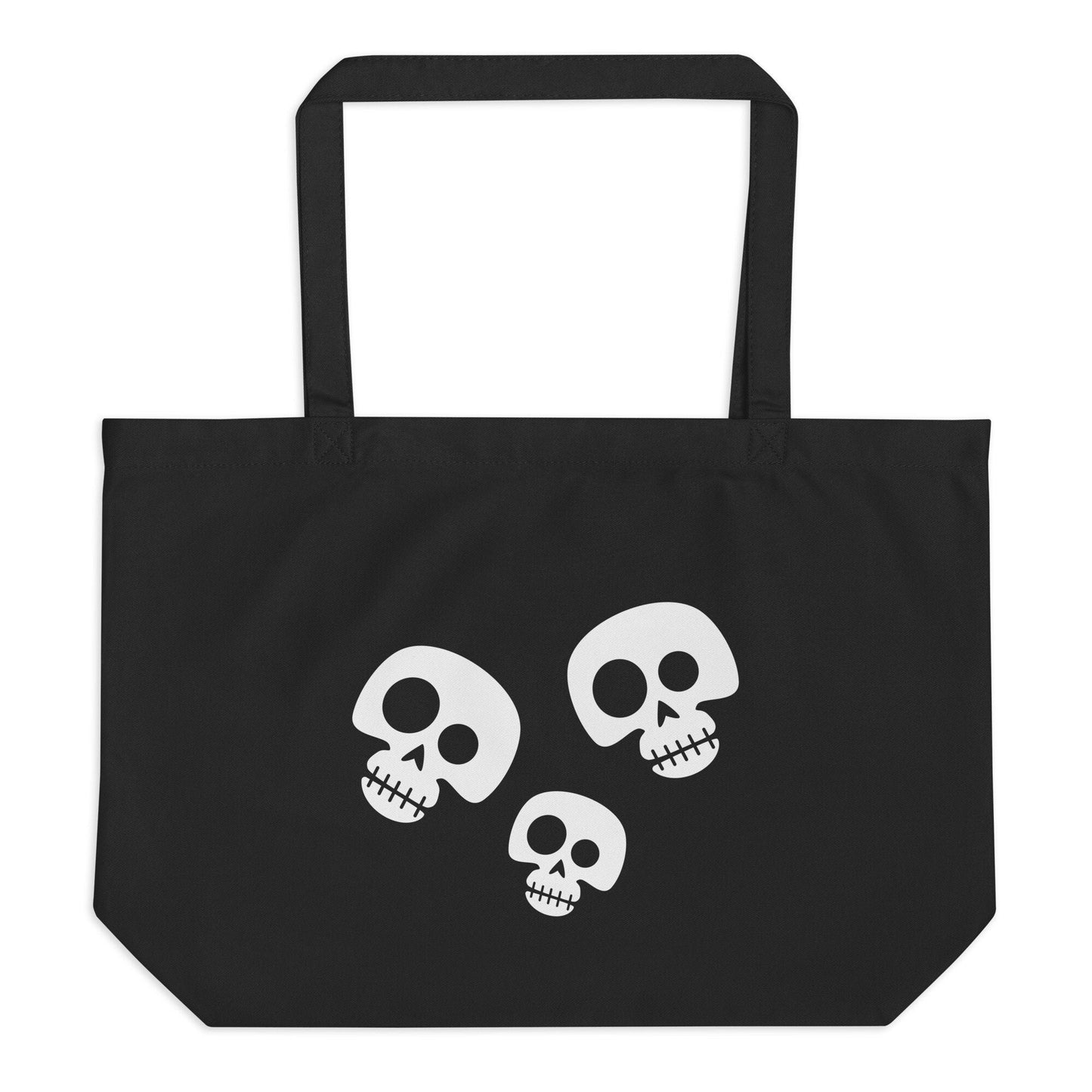 Halloween Skulls Tote - Treat Bag, Candy Bag, Cotton Tote, Grocery Tote