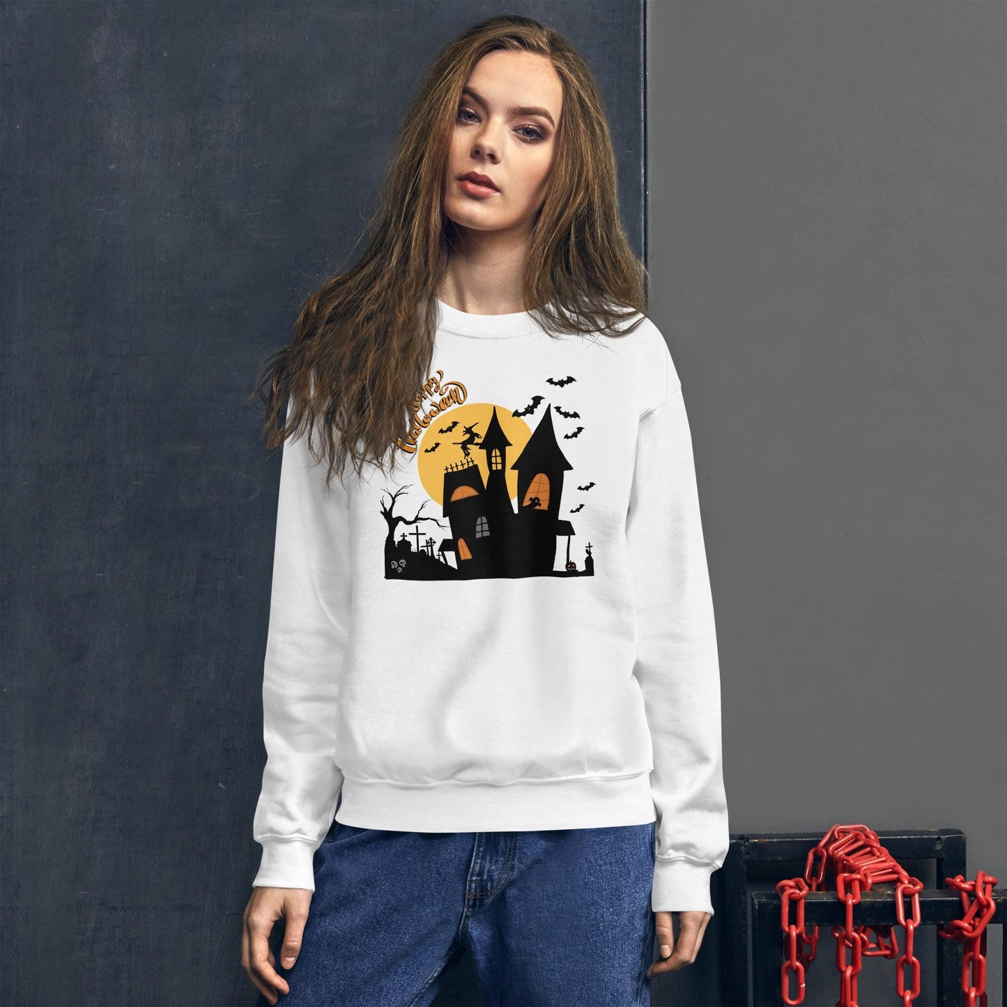 Haunted House Unisex Sweatshirt