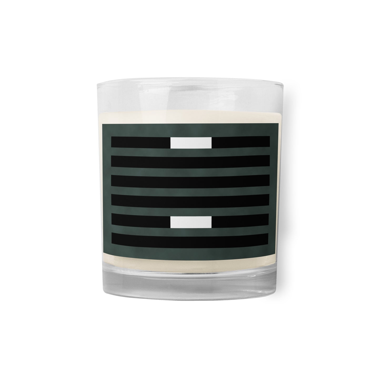 Glass jar soy wax candle