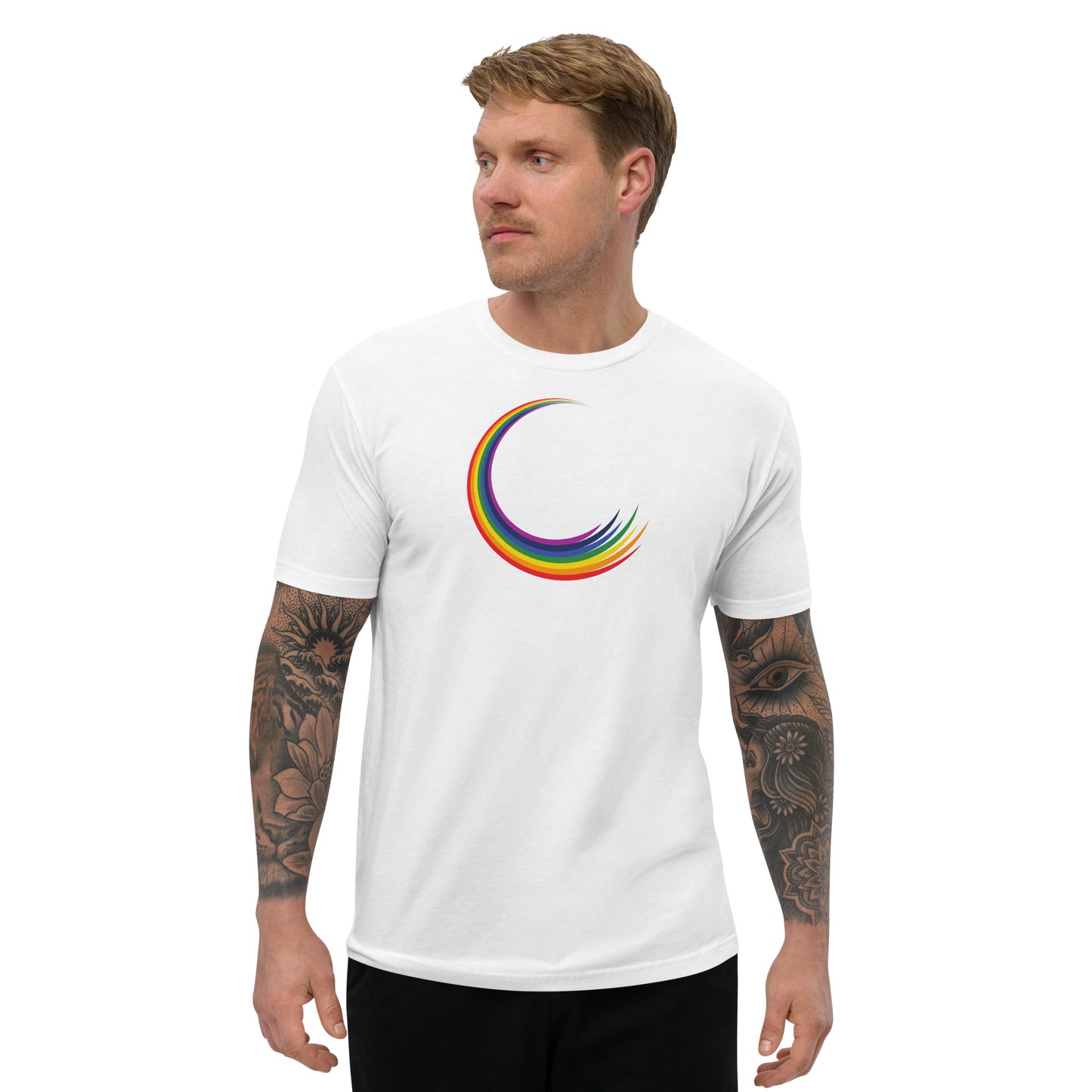 Rainbow Swirl - Fitted Tee