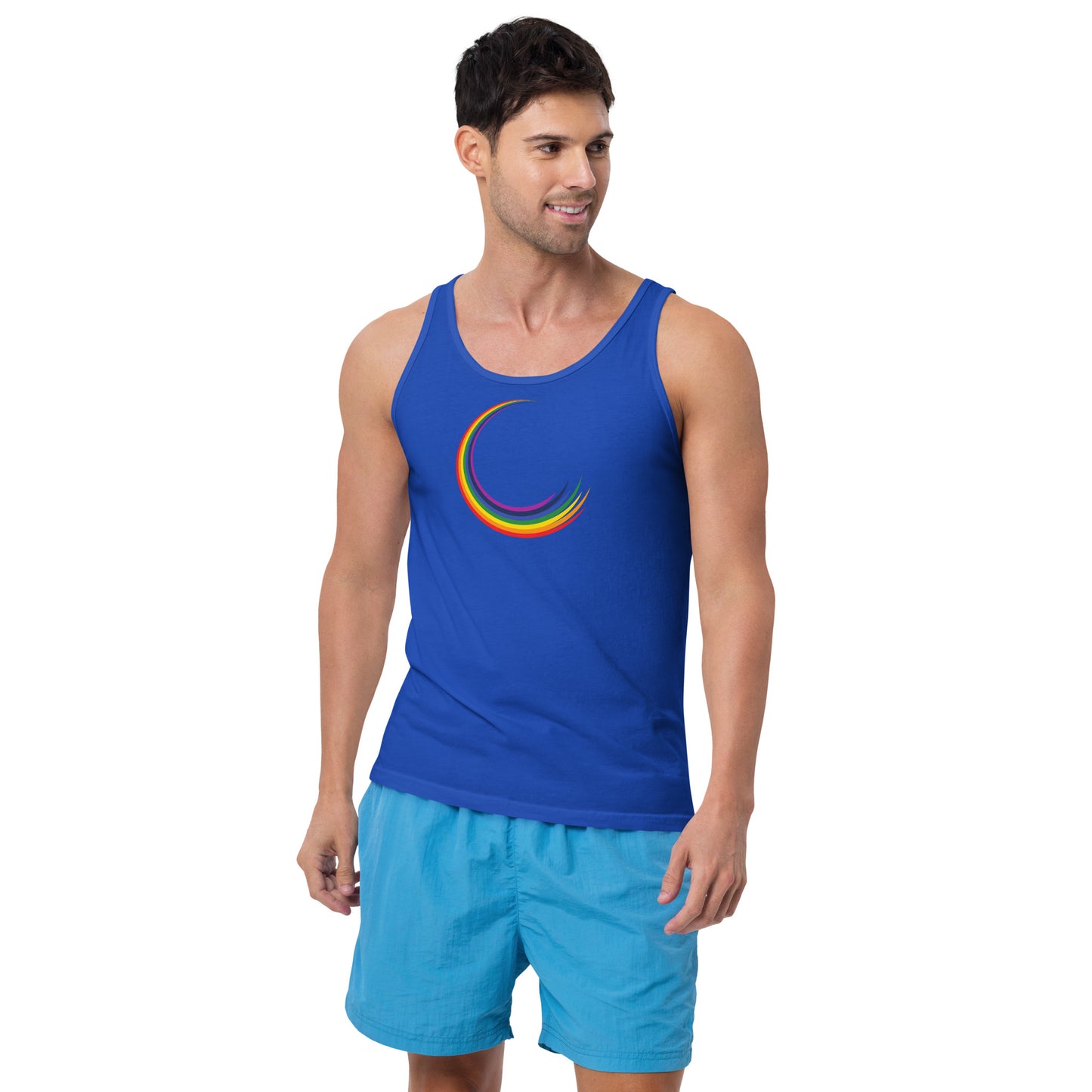 Rainbow Swirl Tank Top