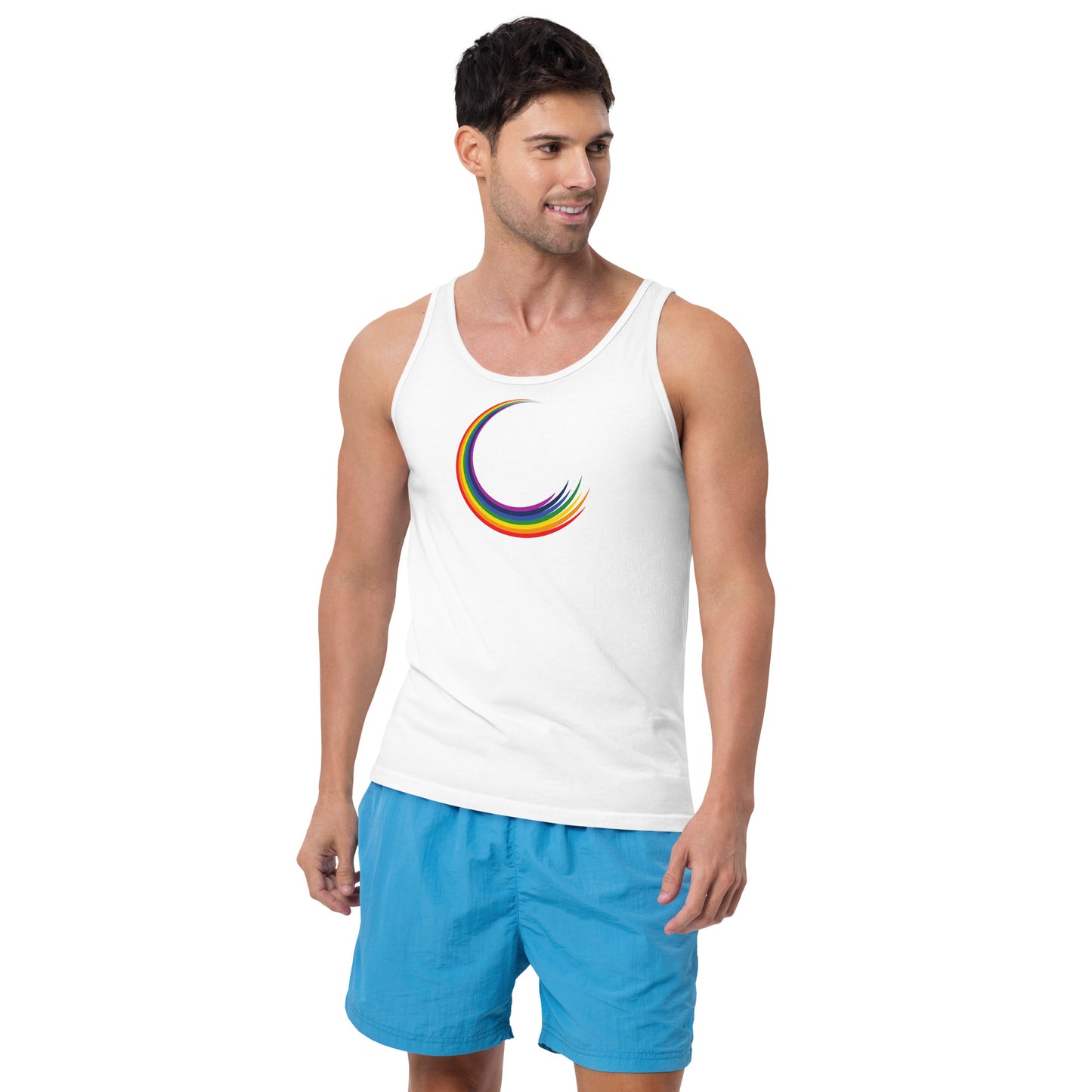 Rainbow Swirl Tank Top