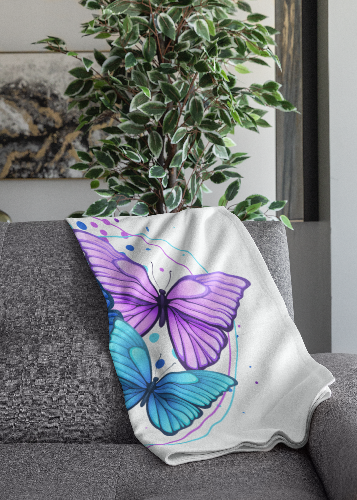 Butterfly Throw Blanket