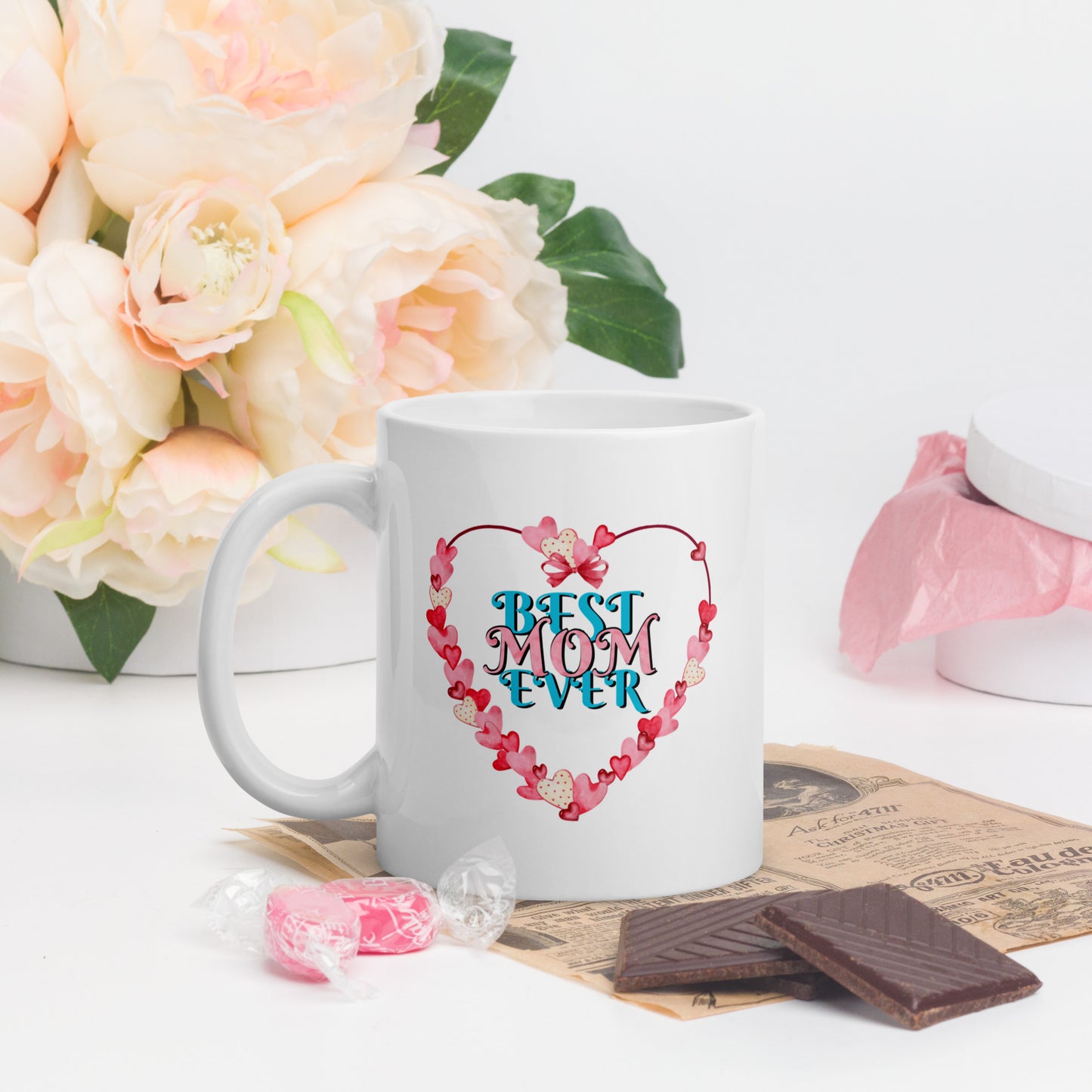 Best Mom Ever White Glossy Mug