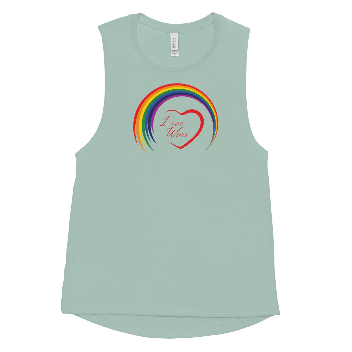 LOVE WINS - Woman's Cut Muscle Tank