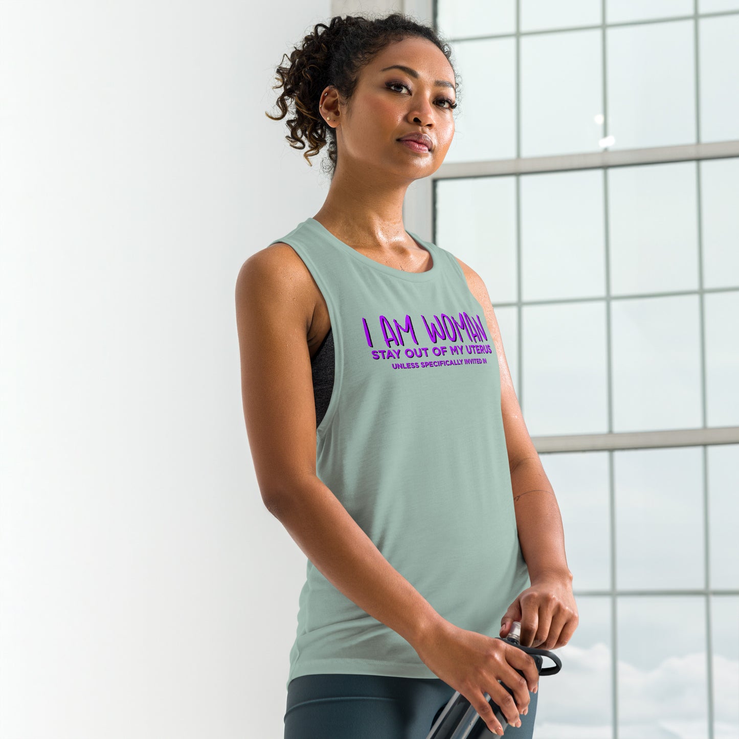 I AM WOMAN - Ladies’ Muscle Tank