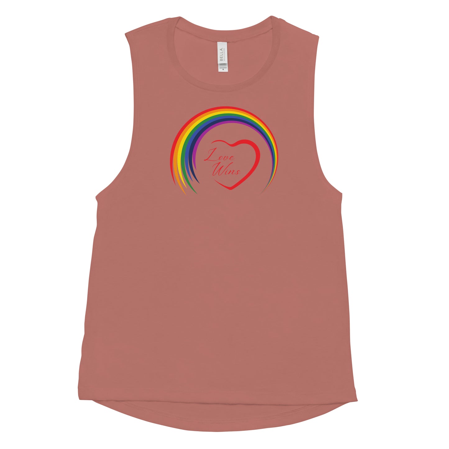 LOVE WINS - Woman's Cut Muscle Tank