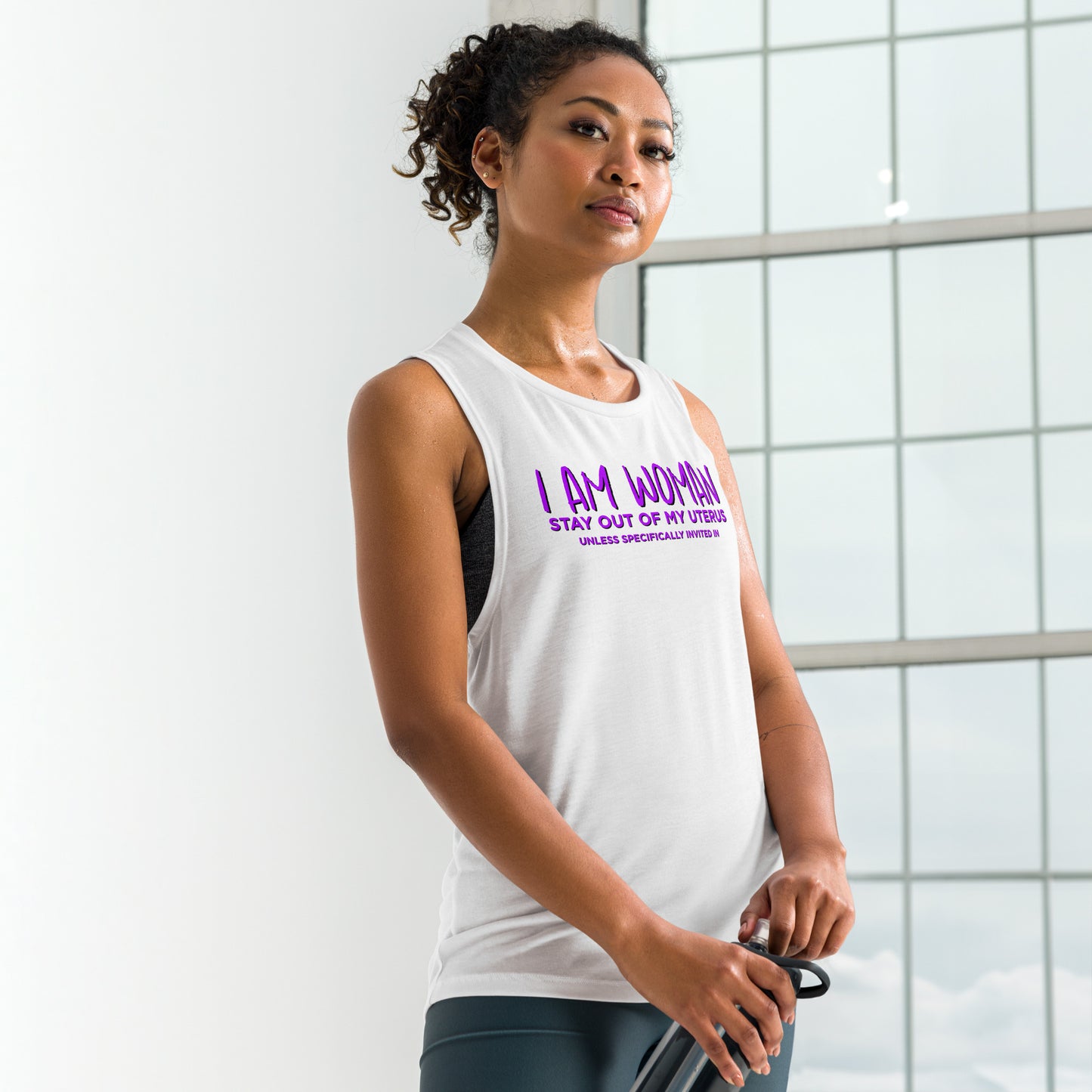 I AM WOMAN - Ladies’ Muscle Tank