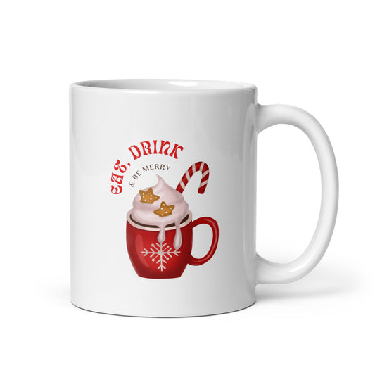 Eat Drink & Be Merry Holiday Mug