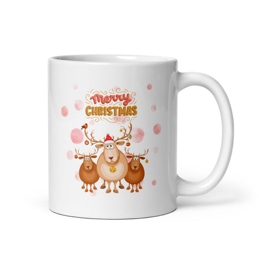 Merry Christmas Reindeer Mug