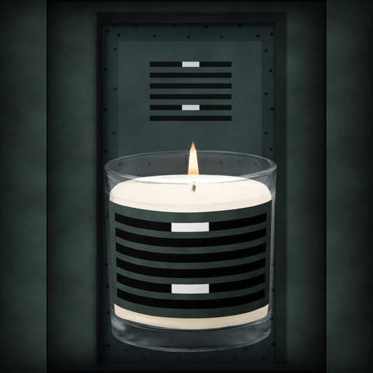 Glass jar soy wax candle