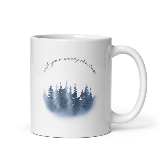 Winter Snowy Pines Mug