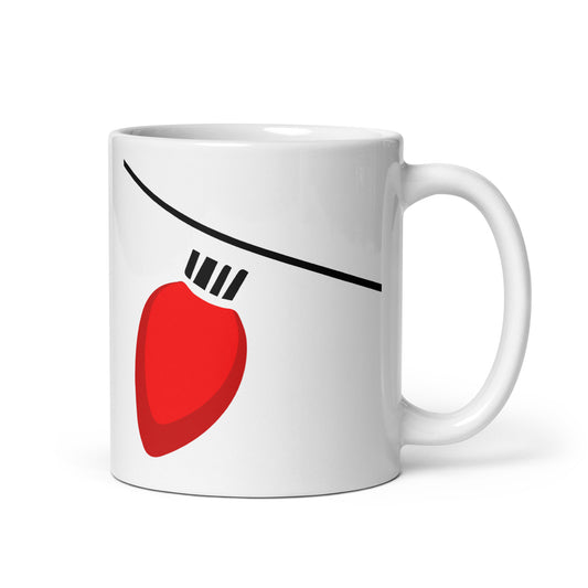 Retro Holiday Bulb Mug