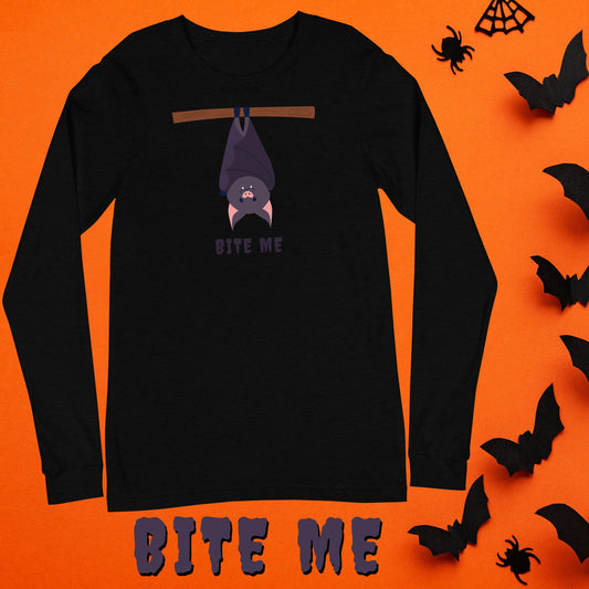 BITE ME - Halloween Unisex Long Sleeve Tee