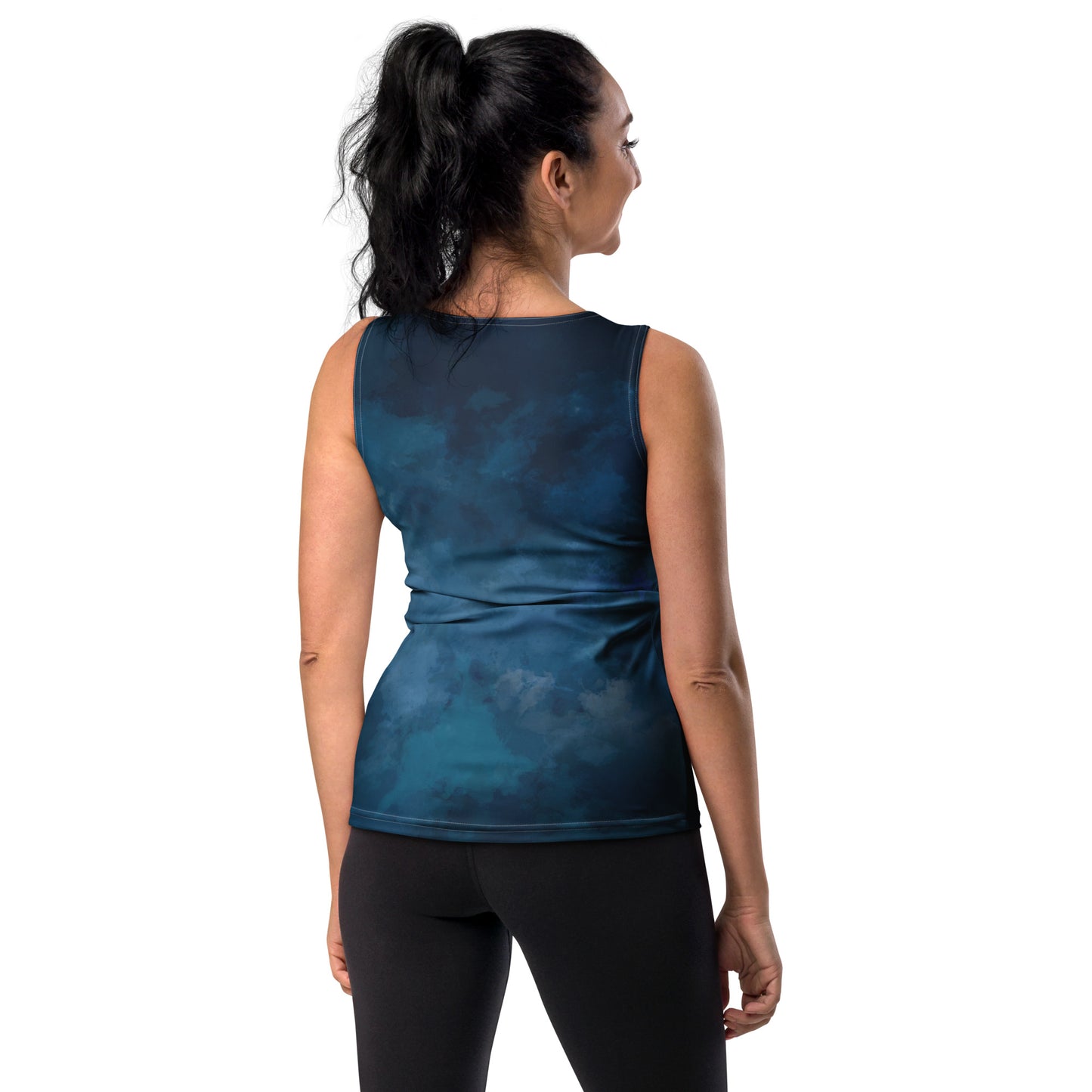 Indigo Tie-Dye Tank Top