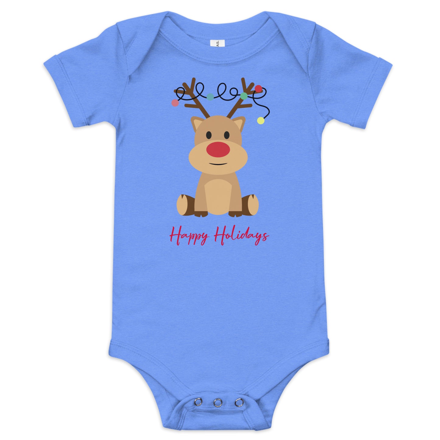 Happy Holidays - Baby Short Sleeve One Piece