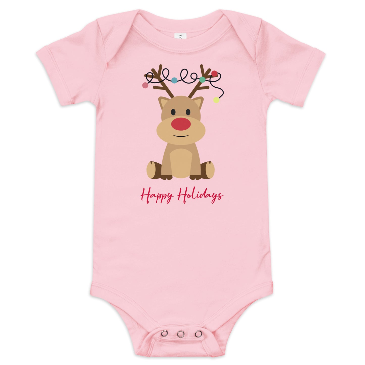 Happy Holidays - Baby Short Sleeve One Piece