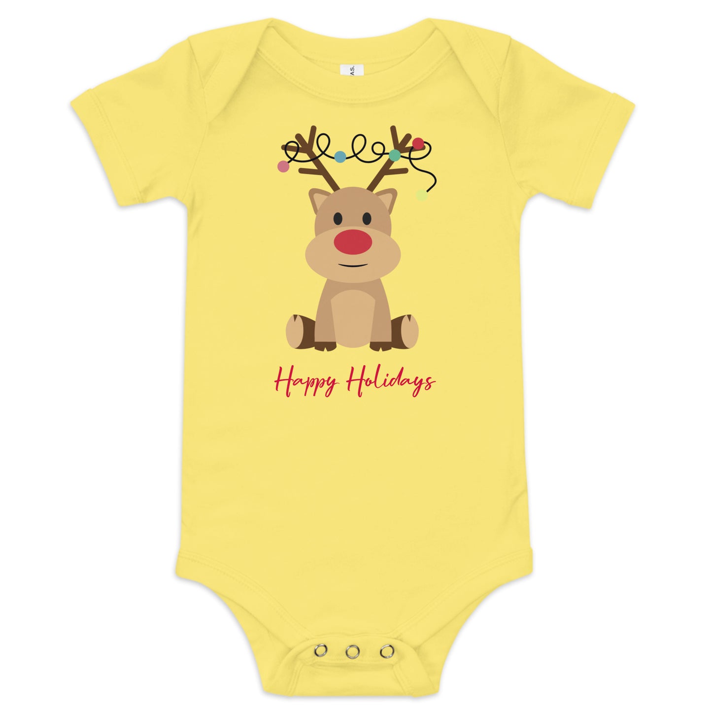 Happy Holidays - Baby Short Sleeve One Piece