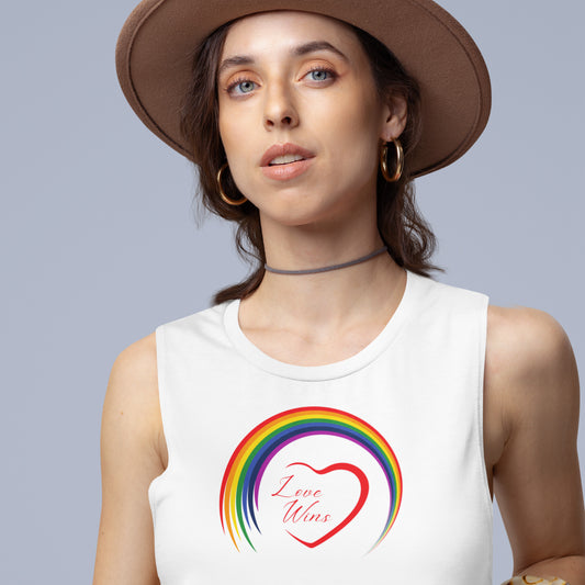 LOVE WINS - Woman's Cut Muscle Tank