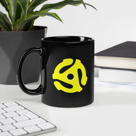 45 Adapter - Black Glossy Mug