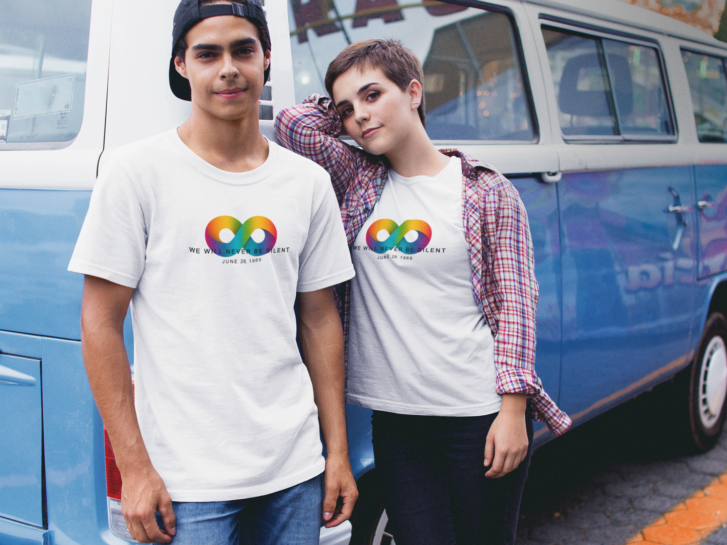 NEVER BE SILENT Stonewall Inn Commemorative Shirt [White]