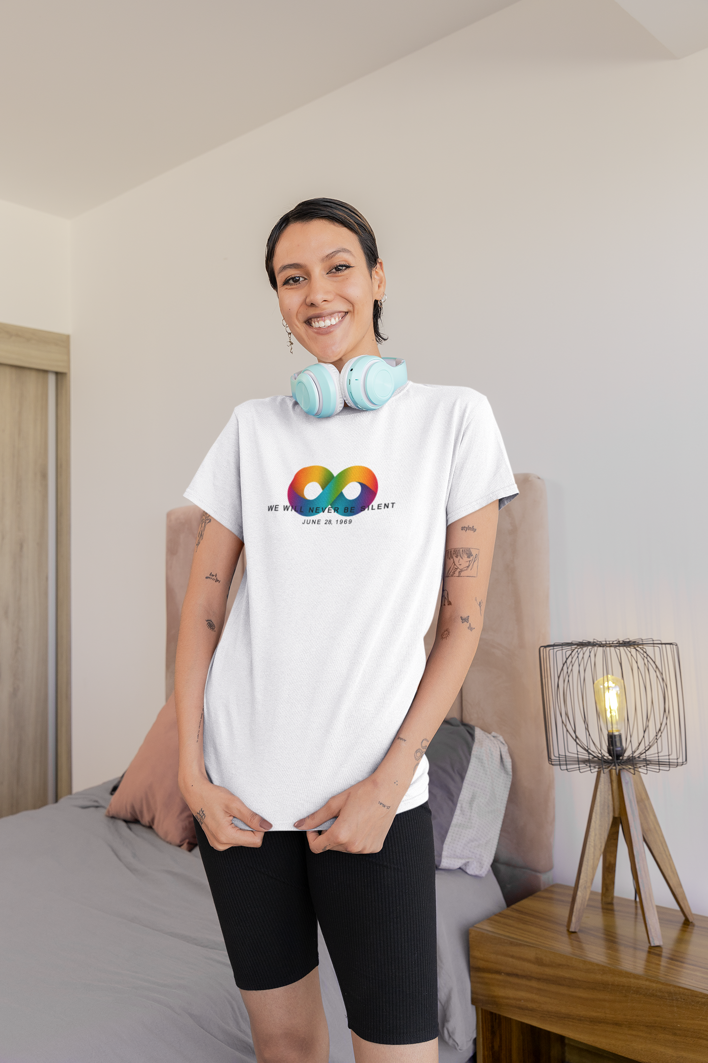NEVER BE SILENT Stonewall Inn Commemorative Shirt [White]