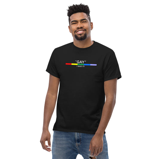 GAY - THERE I SAID IT - Unisex Tee [Black]
