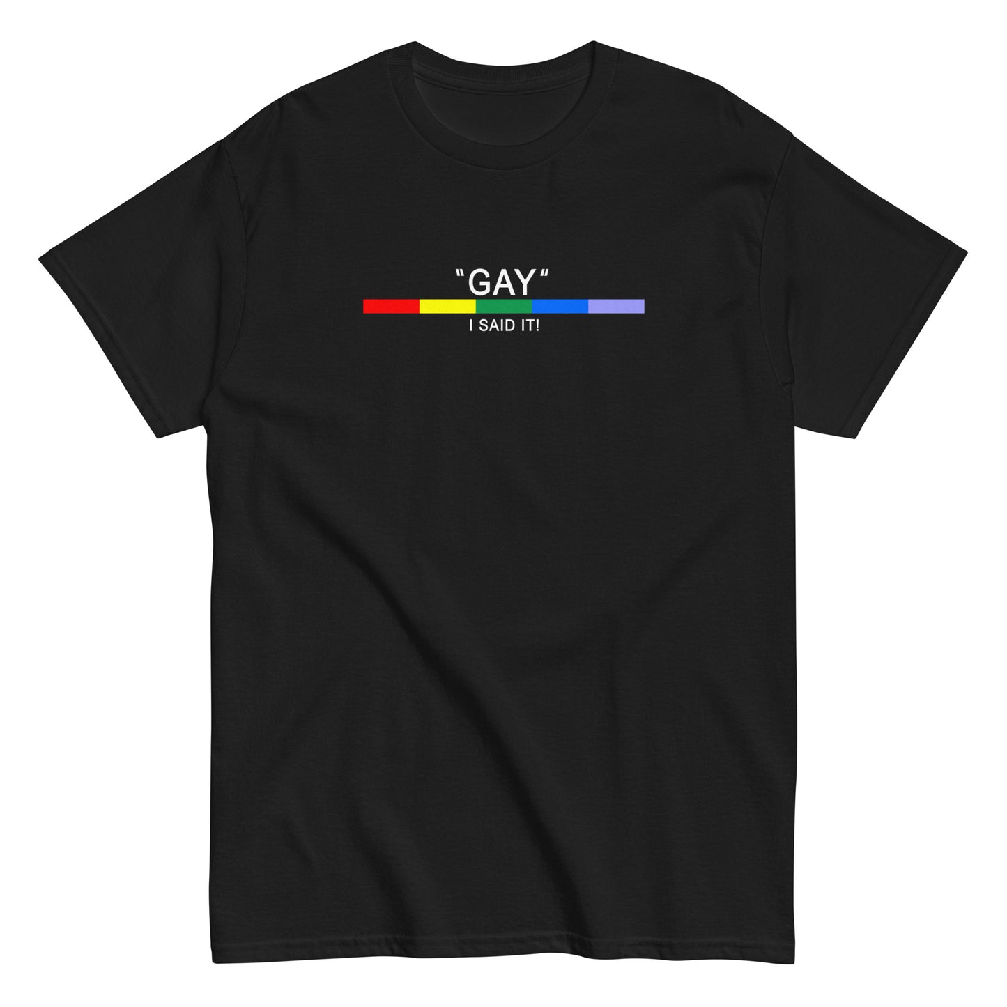 GAY - THERE I SAID IT - Unisex Tee [Black]