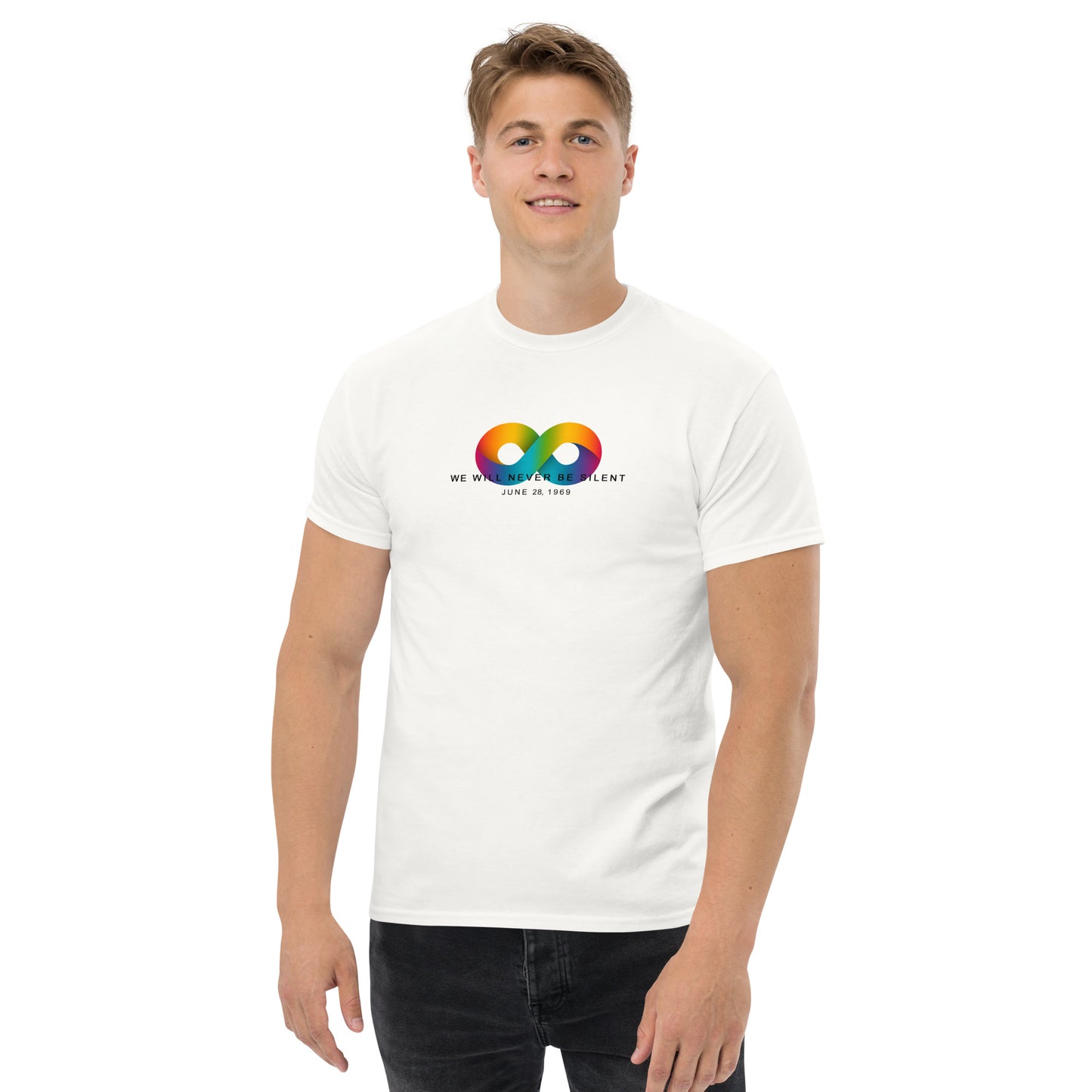 NEVER BE SILENT Stonewall Inn Commemorative Shirt [White]