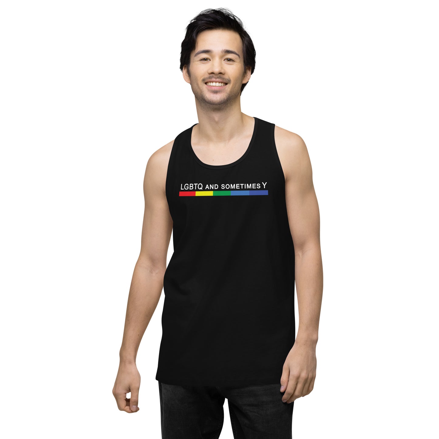 LGBTQ and Sometimes Y - Tank Top [Black]