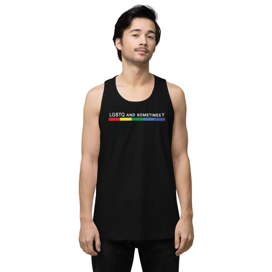 LGBTQ and Sometimes Y - Tank Top [Black]
