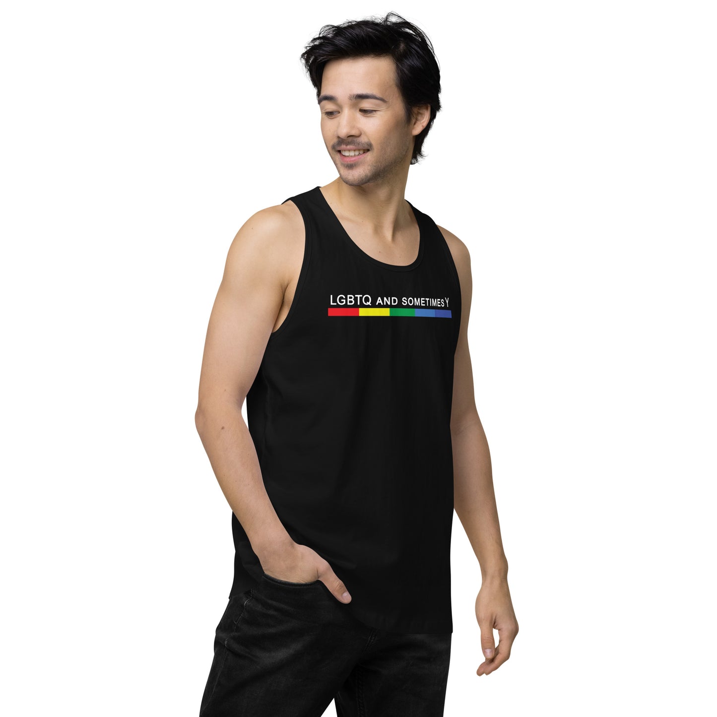 LGBTQ and Sometimes Y - Tank Top [Black]