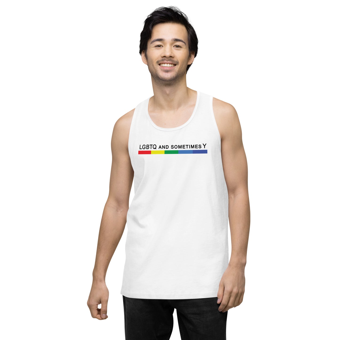LGBTQ and Sometimes Y - Tank Top [White]