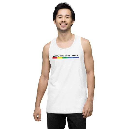 LGBTQ and Sometimes Y - Tank Top [White]