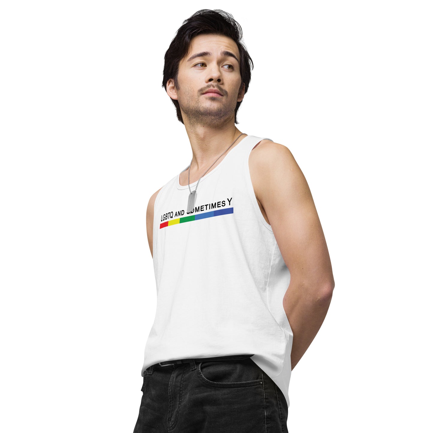 LGBTQ and Sometimes Y - Tank Top [White]