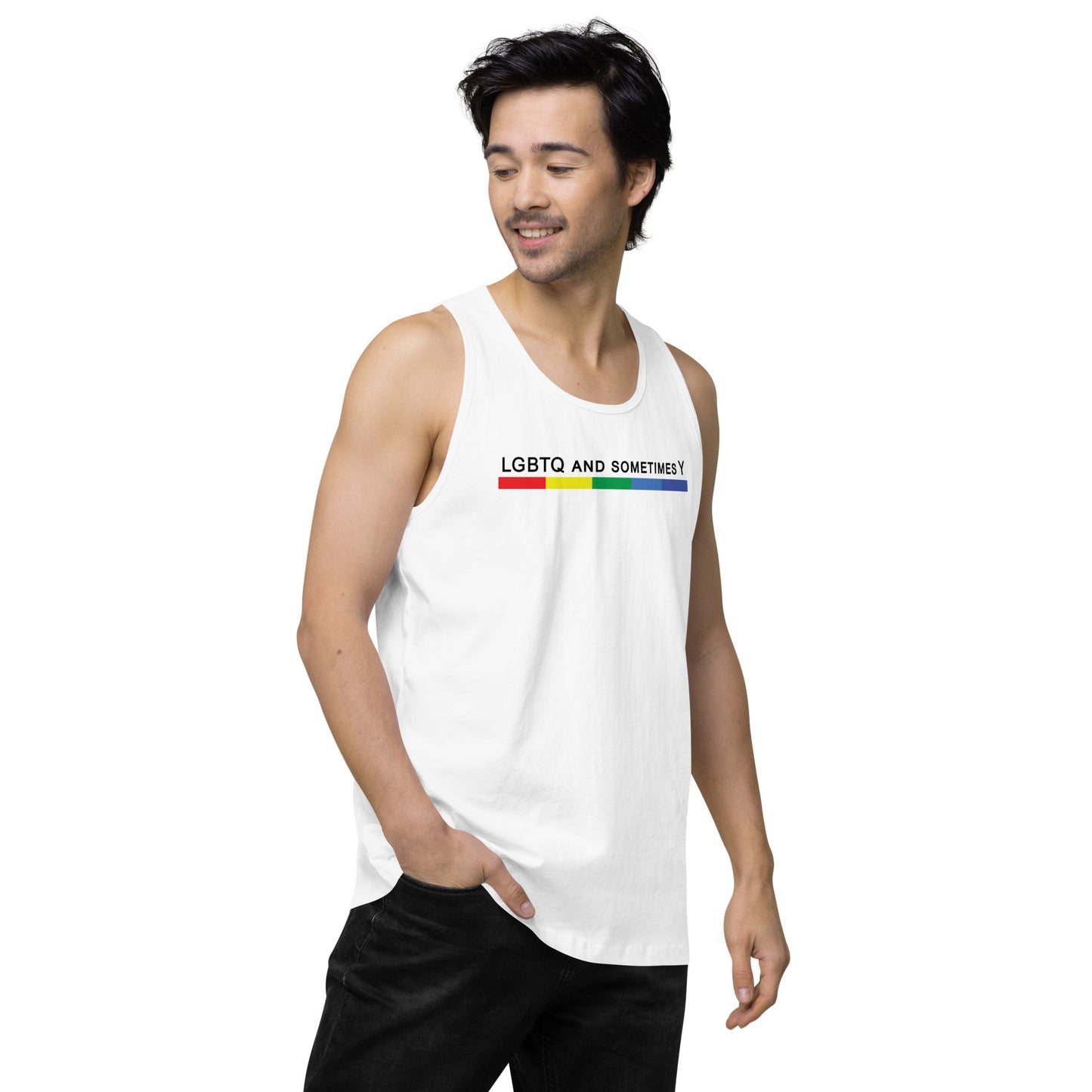 LGBTQ and Sometimes Y - Tank Top [White]