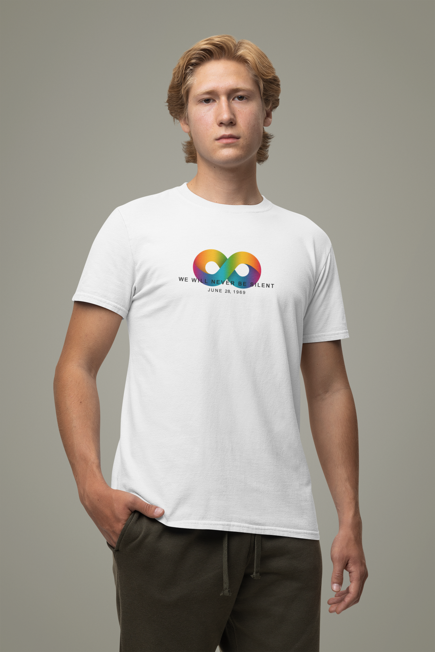 NEVER BE SILENT Stonewall Inn Commemorative Shirt [White]