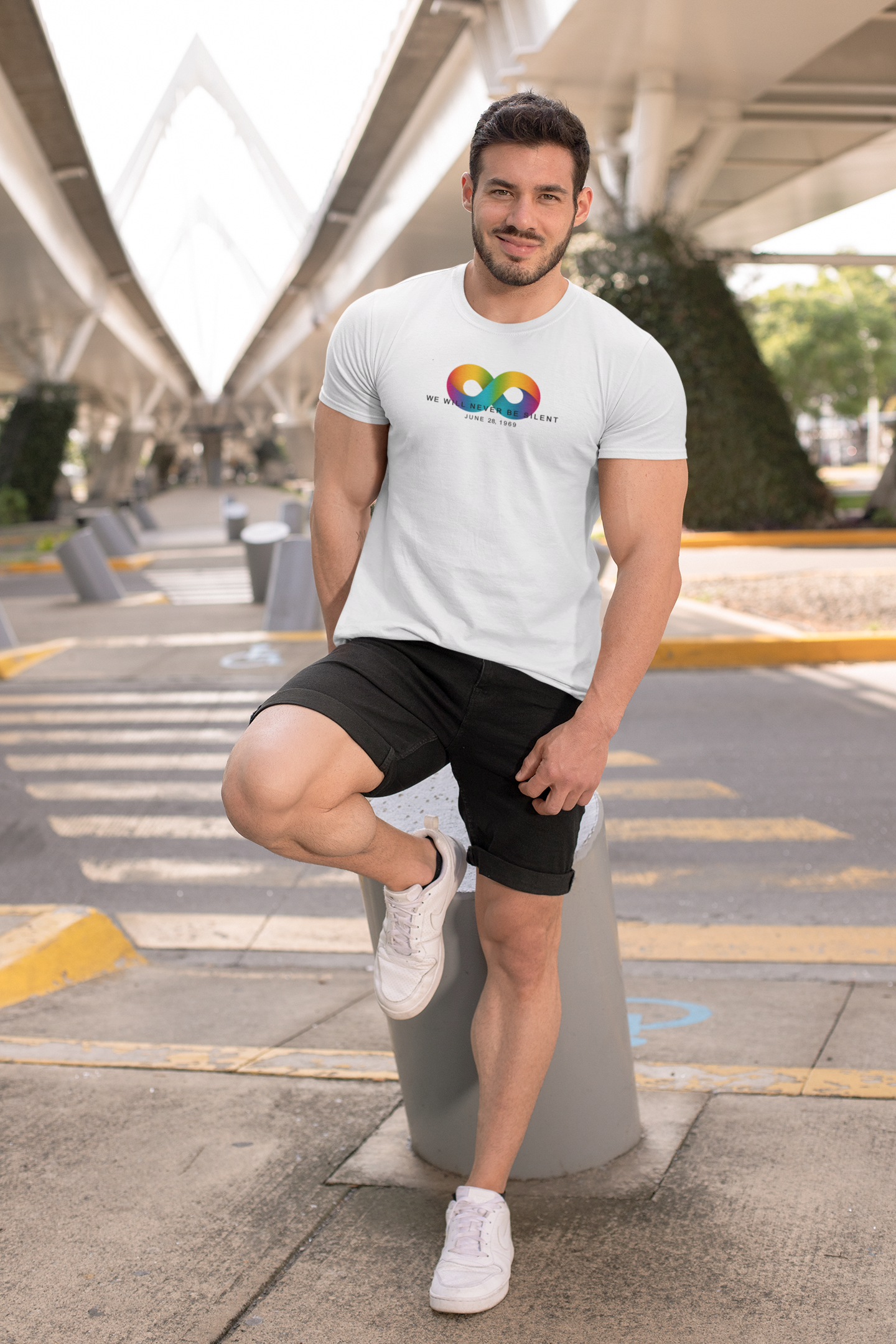 NEVER BE SILENT Stonewall Inn Commemorative Shirt [White]